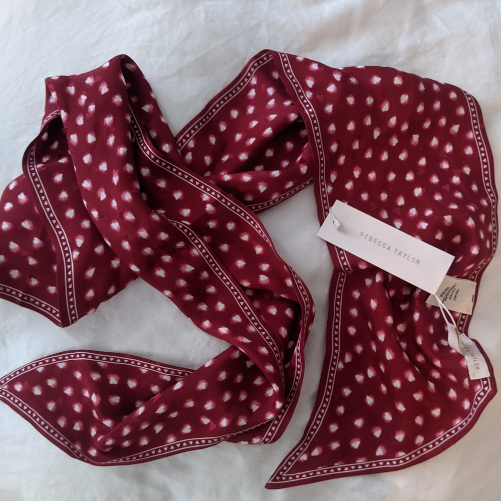 Rebecca Taylor blurry heart scarf new with tags